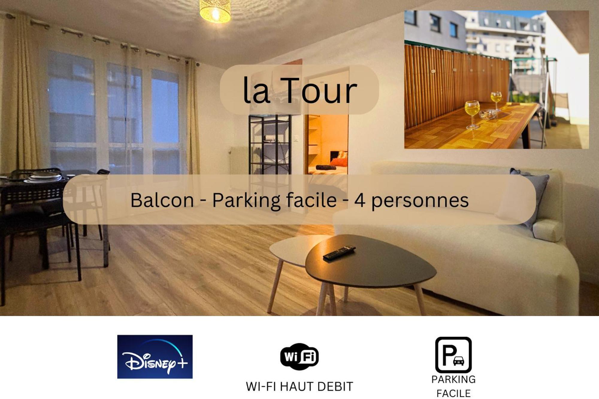 La Tour - Tout Confort - Hypercentre - Balcon #Sirdest Franconville  Luaran gambar